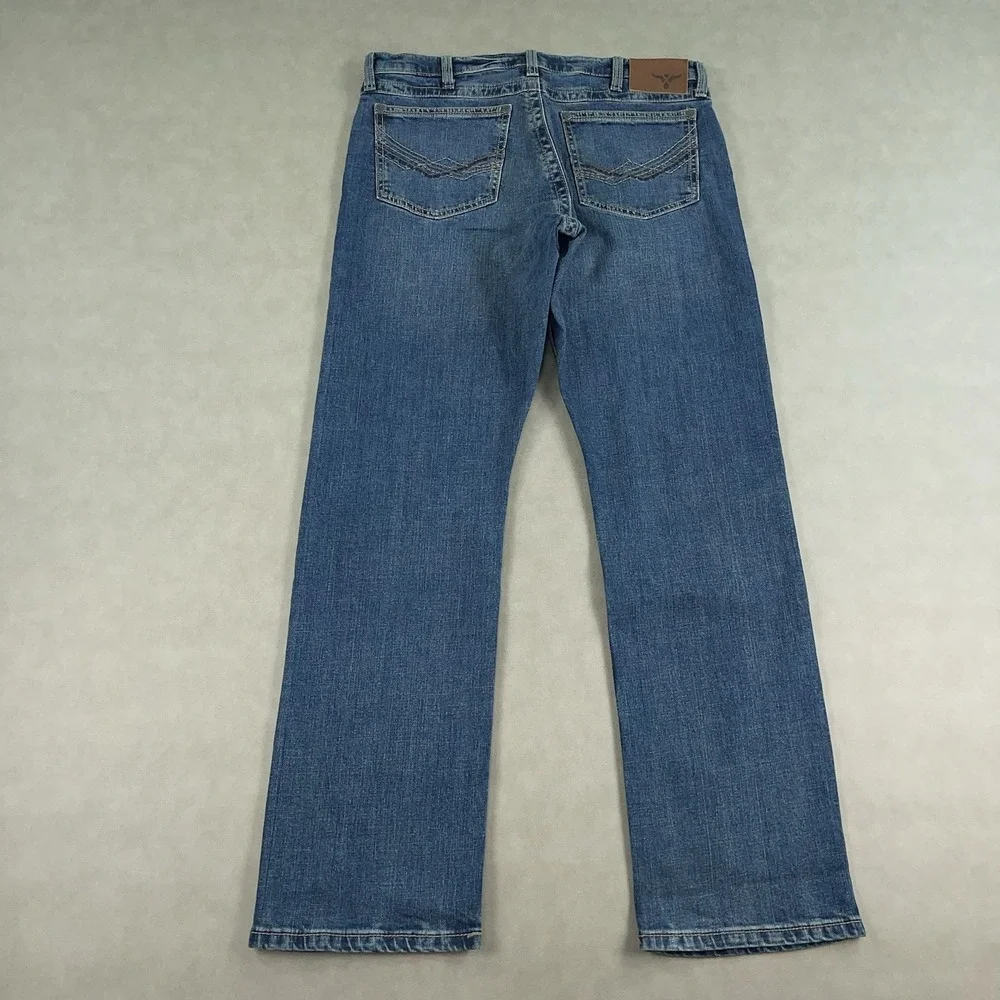 Wrangler 20X Style 44 Mens Slim Straight Leg Jeans Medium Wash 34x32 Western